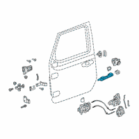 OEM 2021 Jeep Gladiator Handle-Exterior Door Diagram - 68307269AC