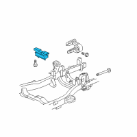 OEM Hummer H3T Rear Mount Diagram - 15804744