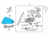 OEM 2020 BMW 228i xDrive Gran Coupe OUTSIDE MIRROR COVER CAP, LE Diagram - 51-16-9-879-147