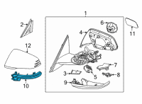 OEM BMW 228i xDrive Gran Coupe AUXILIARY TURN SIGNAL, MIRRO Diagram - 51-16-9-879-127