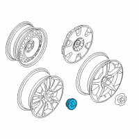 OEM Saturn Wheel Trim Cover Hub Cap Diagram - 93358015