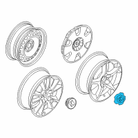 OEM Saturn Wheel Trim Cover Hub Cap Diagram - 94710230