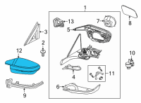 OEM 2022 BMW M4 COVER CAP CARBON, LEFT Diagram - 51-16-8-075-063