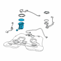 OEM Chevrolet SS Fuel Pump Assembly Diagram - 19303293