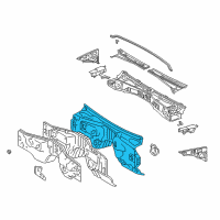 OEM Lexus LX470 Insulator Assy, Dash Panel Diagram - 55210-60084