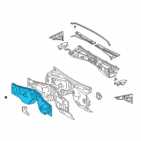 OEM 2006 Lexus LX470 Insulator, Dash Panel, Outer Diagram - 55223-60232