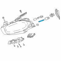 OEM 2014 Dodge Dart Headlamp Bulb Diagram - L0009012LL
