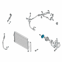 OEM Hyundai Palisade Disc & Hub Assembly-A/C Compressor Diagram - 97644-S8000