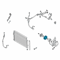 OEM 2021 Hyundai Palisade PULLEY Assembly-A/CON Compressor Diagram - 97643-S8500