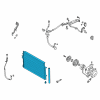 OEM 2022 Hyundai Palisade Condenser Assembly-Cooler Diagram - 97606-S8600