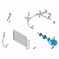 OEM 2022 Hyundai Palisade Compressor Assembly Diagram - 97701-S8500