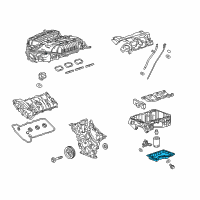 OEM 2017 Cadillac ATS Lower Oil Pan Diagram - 12673901