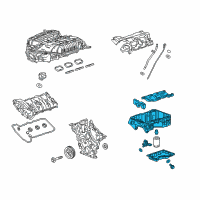 OEM Cadillac ATS Upper Oil Pan Diagram - 12688962