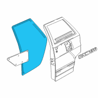 OEM 1998 Dodge B3500 WEATHERSTRIP-Front Door Diagram - 55346676AE