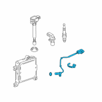 OEM 2008 Honda S2000 Sensor Assembly, Crank Diagram - 37500-PZX-003