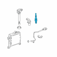 OEM 2003 Honda S2000 Spark Plug (Pfr7G-11S) (Ngk) Diagram - 98079-571BH