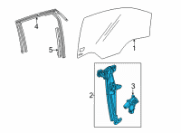 OEM Chevrolet Bolt EUV Window Motor Diagram - 42601935