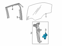 OEM Chevrolet Bolt EUV Window Motor Diagram - 42758378