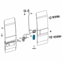 OEM 2020 Ram ProMaster 1500 Exterior Door Diagram - 5RJ95JXWAD