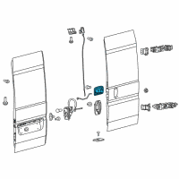 OEM 2017 Ram ProMaster 3500 Handle-Inside Remote Control Diagram - 1ZP86JXWAB