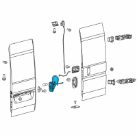 OEM 2021 Ram ProMaster 1500 Latch-Cargo Door Diagram - 68226175AB