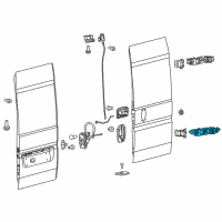 OEM 2014 Ram ProMaster 3500 Liftgate Hinge Diagram - 68334792AA