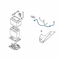 OEM 2002 Infiniti Q45 Cable Assy-Battery Earth Diagram - 24080-AR000