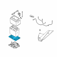 OEM 2005 Infiniti Q45 Tray-Battery Diagram - 24428-AR003