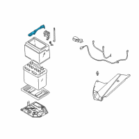 OEM 1999 Infiniti G20 Battery Frame Diagram - 24420-M6600