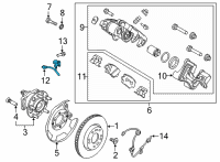 OEM Hyundai Ioniq 5 HOSE-REAR WHEEL LH Diagram - 58737-GI000