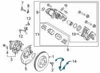 OEM 2022 Hyundai Ioniq 5 WIRING-E.P.B CONN EXTN, LH Diagram - 59795-GI000