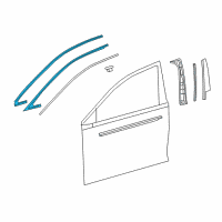 OEM 2020 Lexus LS500 MOULDING Sub-Assembly, Front Diagram - 75701-50060