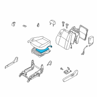 OEM Infiniti QX4 Heater Unit-Front Seat Cushion Diagram - 87385-0W060