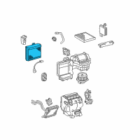 OEM Toyota Avalon Evaporator Core Diagram - 88501-06081