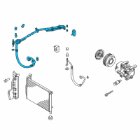 OEM 2017 Kia Optima Suction & Liquid Tube Assembly Diagram - 97775D5050
