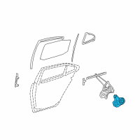 OEM 2009 Lexus LS460 Motor Assy, Power Window Regulator Diagram - 85720-50114