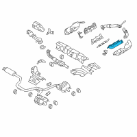 OEM 2011 Cadillac SRX Exhaust Manifold Diagram - 55556230