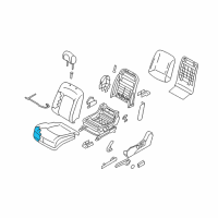 OEM 2014 Nissan Murano Pad-Front Seat Cushion Diagram - 87361-1AA0A