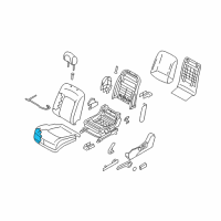 OEM 2009 Nissan Murano Pad-Front Seat Cushion Diagram - 87361-1AA0A