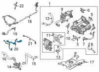 OEM Hyundai Tucson POWER CABLE-HSG AC COMPR DC Diagram - 91674-P0110