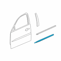 OEM 2008 Buick LaCrosse Body Side Molding Diagram - 19120823
