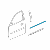 OEM 2006 Buick LaCrosse Belt Weatherstrip Diagram - 15912991