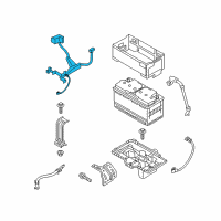 OEM 2017 Kia Sedona Battery Wiring Assembly Diagram - 91850A9513