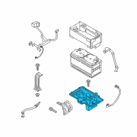 OEM 2015 Kia Sedona Tray Assembly-Battery Diagram - 37150A9200