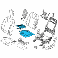 OEM Ford Focus Seat Cushion Pad Diagram - DV6Z-58632A23-E