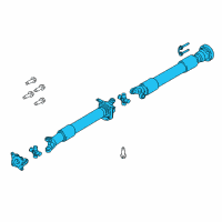 OEM Ford Mustang Drive Shaft Assembly Diagram - FR3Z-4R602-AA