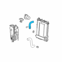 OEM Dodge Durango Hose-Radiator Inlet Diagram - 55080007AB