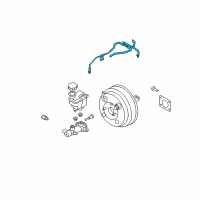 OEM 2007 Kia Rondo Hose Assembly-Brake Booster Diagram - 591201D000