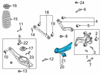OEM 2021 Kia Niro EV Arm Assembly-Rr Trailing Diagram - 55270Q4000