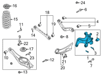 OEM 2020 Kia Niro EV Carrier Assembly-Rear Ax Diagram - 52720K4000